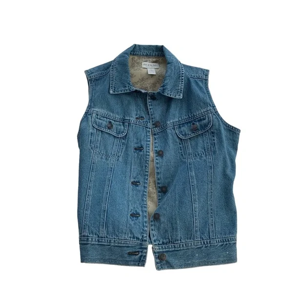 J.Jill Women's Jeans Vest - Picture 2 of 7